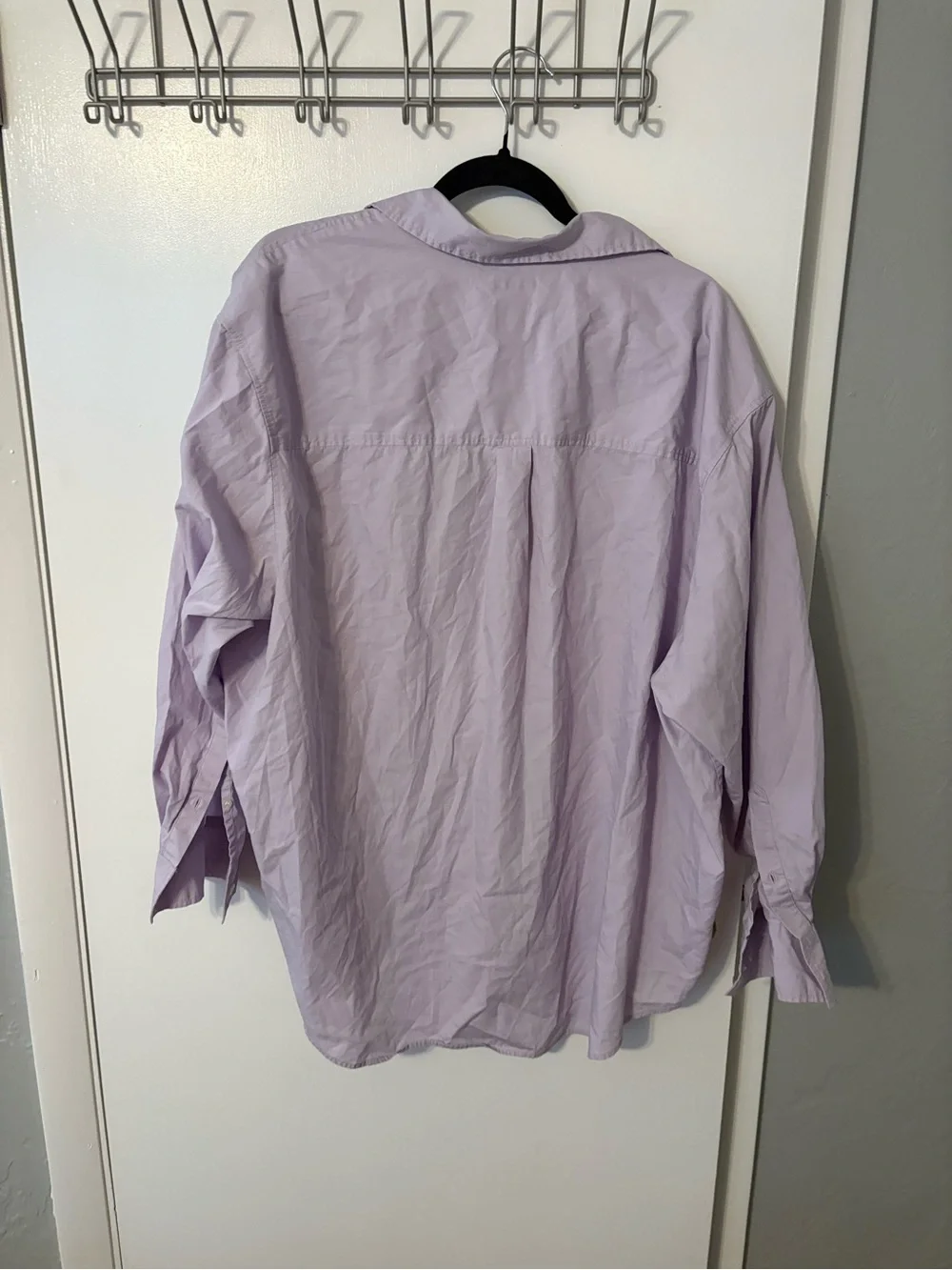 GAP Soft Lavender Button-Down Shirt oversized